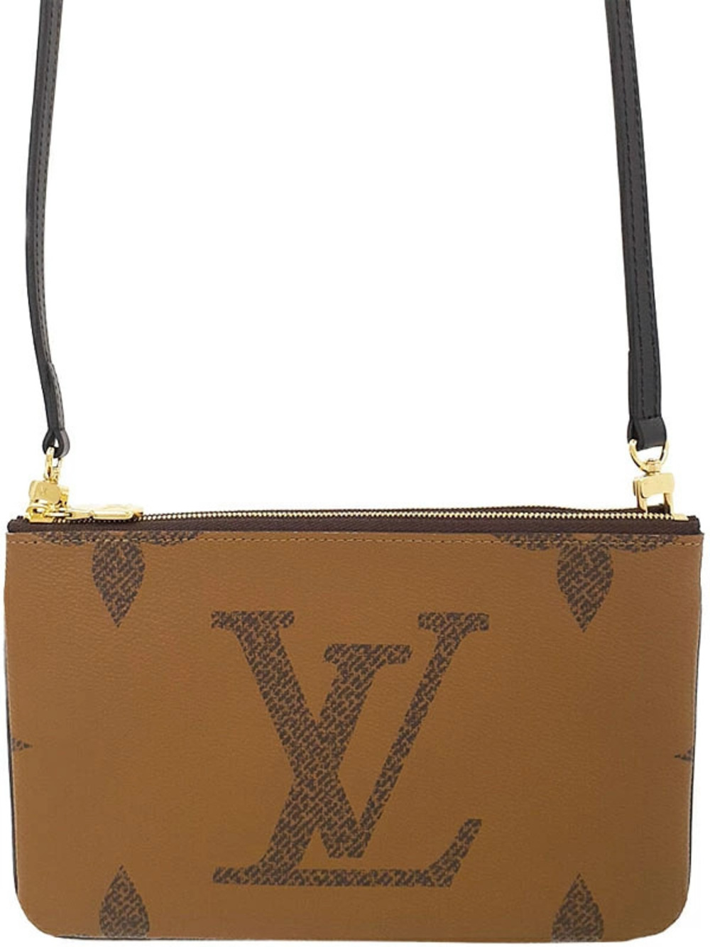 Louis Vuitton Monogram Giant Pochette Double Zip Shoulder Bag